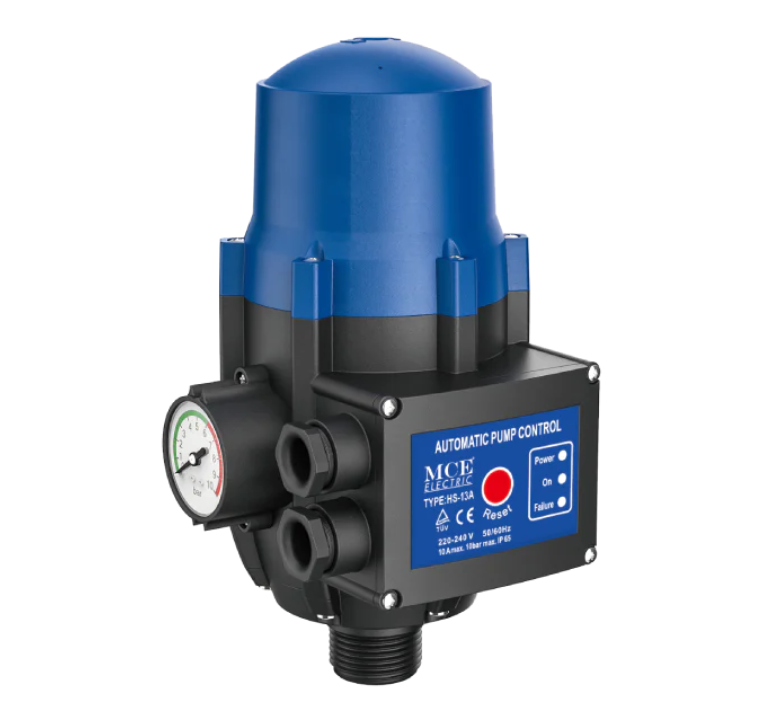 Pump Auto Controller Auto Pump Controller 10A 220V 1.5 – 3 Bar + Gauge