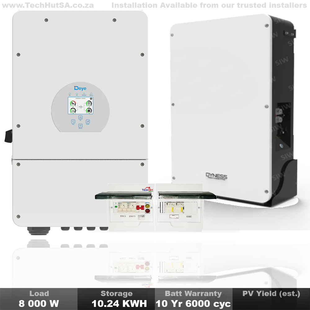 Sunsynk 8KW Inverter Kit with Sunsynk 10.65KWh Battery