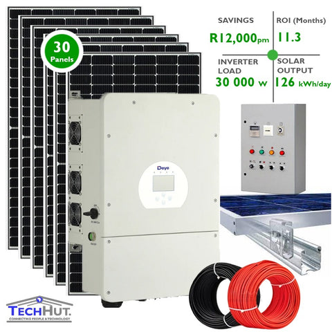 DEYE 30KW Hybrid Power Solar Inverter Kit