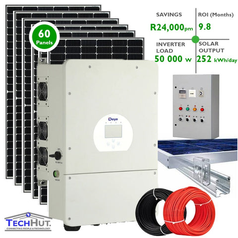 Deye 50kW Hybrid Power Solar Inverter Kit