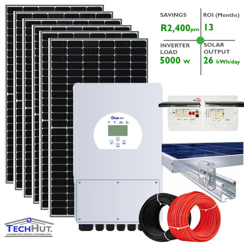 DEYE 5KW Hybrid Power Solar Inverter Kit