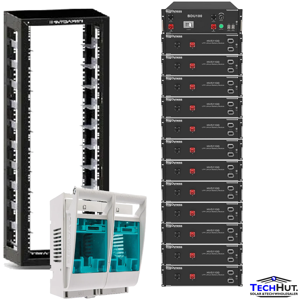 Dyness High Voltage Battery Rack 61.44kwh BX51100HV incl BDU