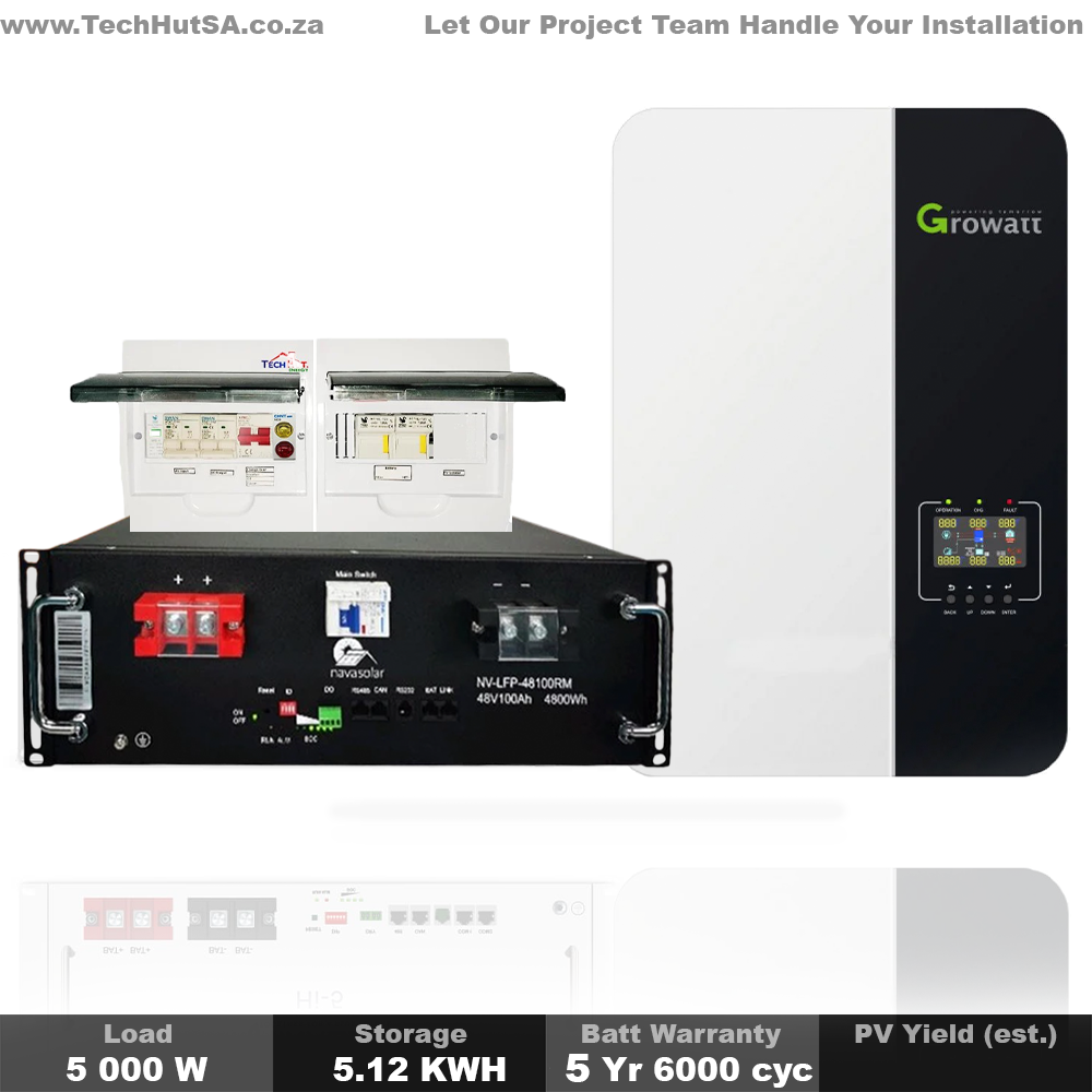 Davit Inverter Deye 20kW Hybrid Inverter With Deye 20.48KWH Battery Pack High-Voltage