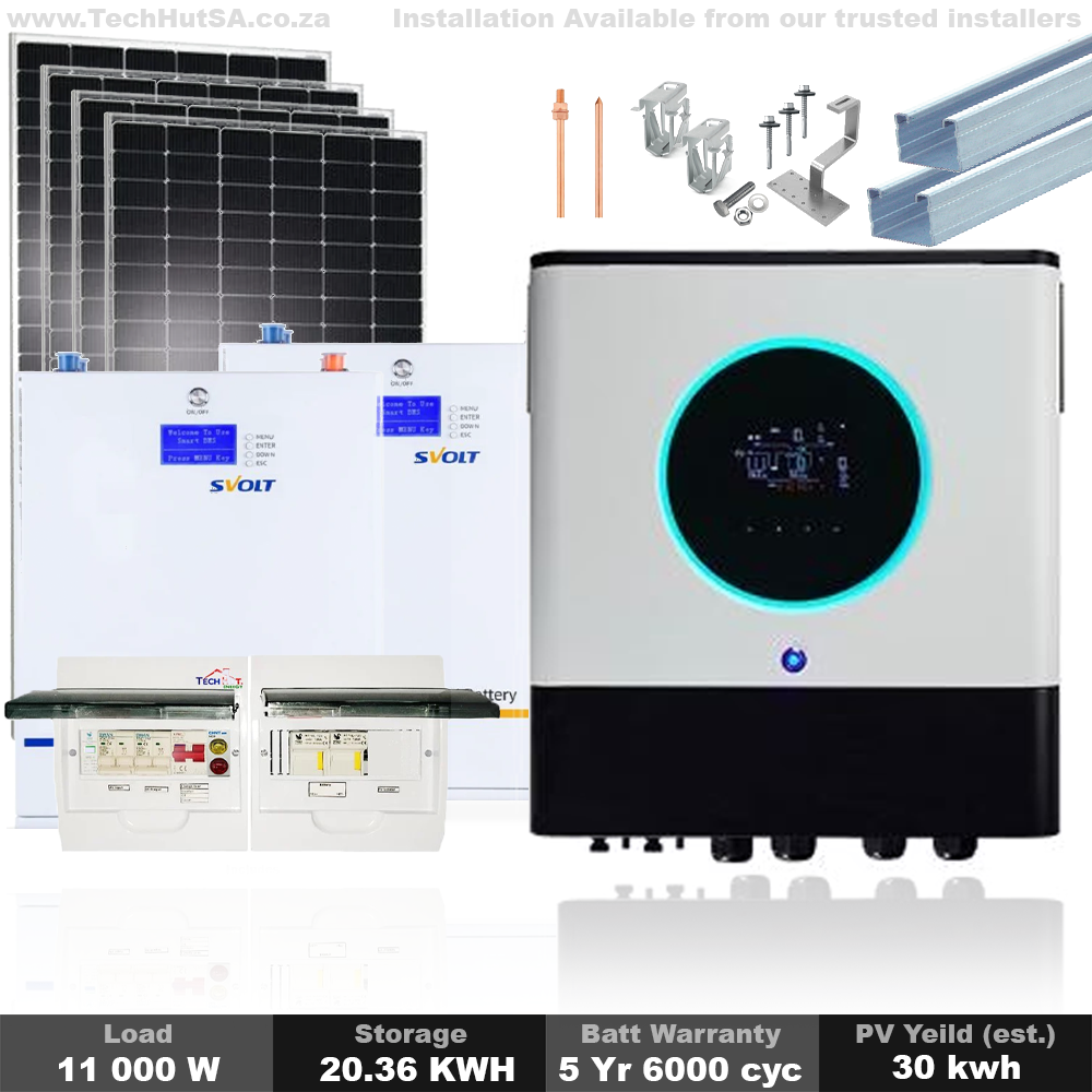 Voltronic 11000W  Solar Kit with SVOLT 20 KWH Storage