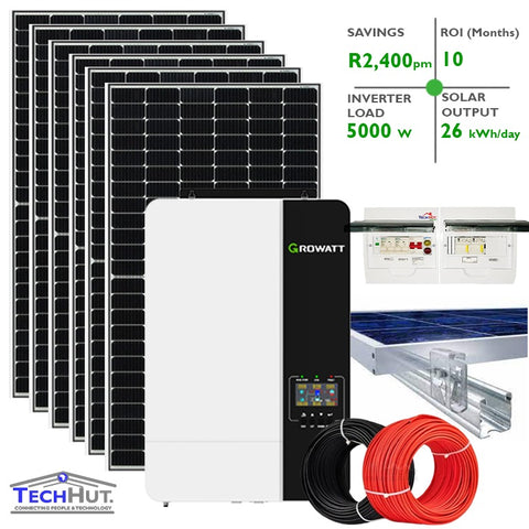 Growatt 5KW Hybrid Power Solar Inverter kit