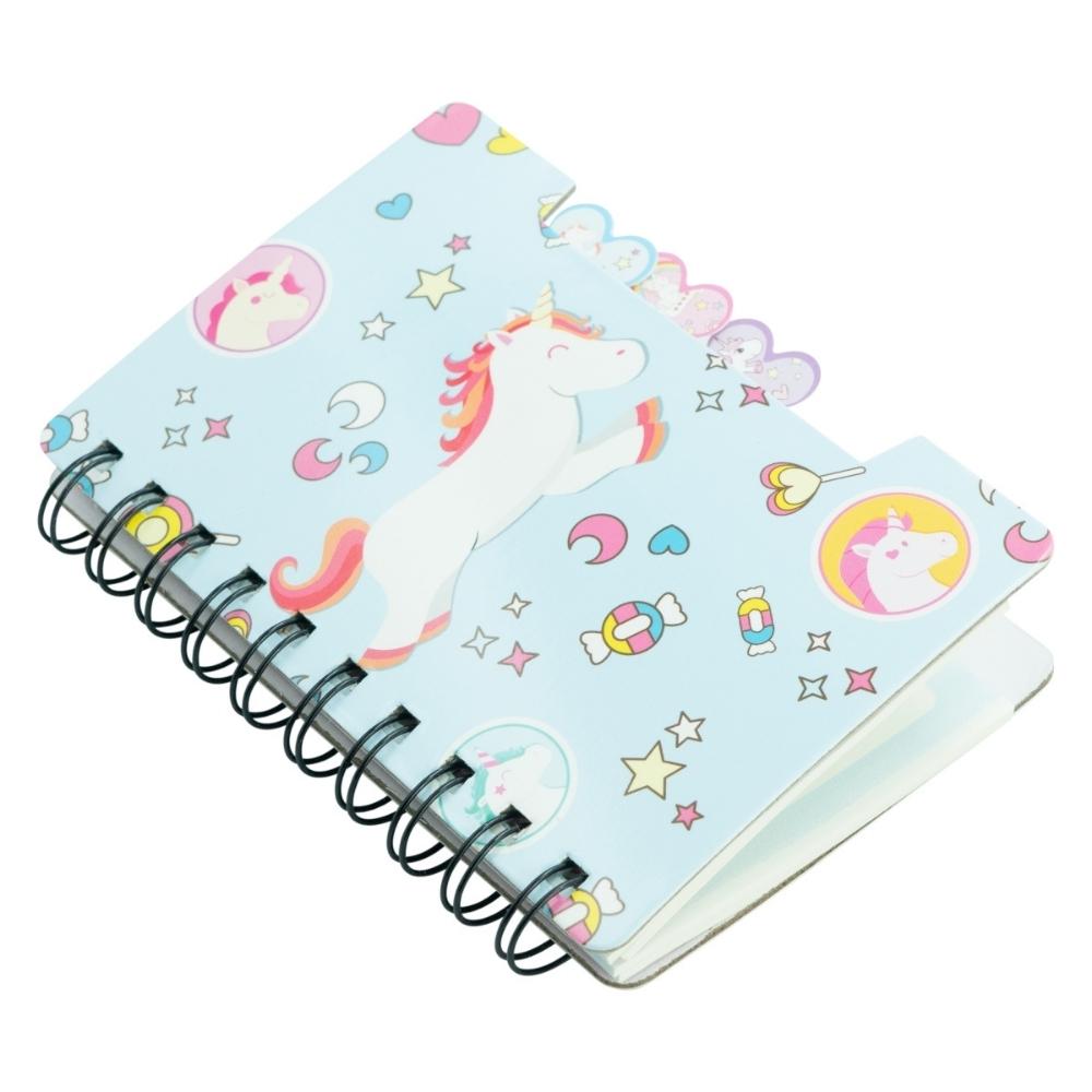 Quest Unicorn Spiral Notebook Aqua