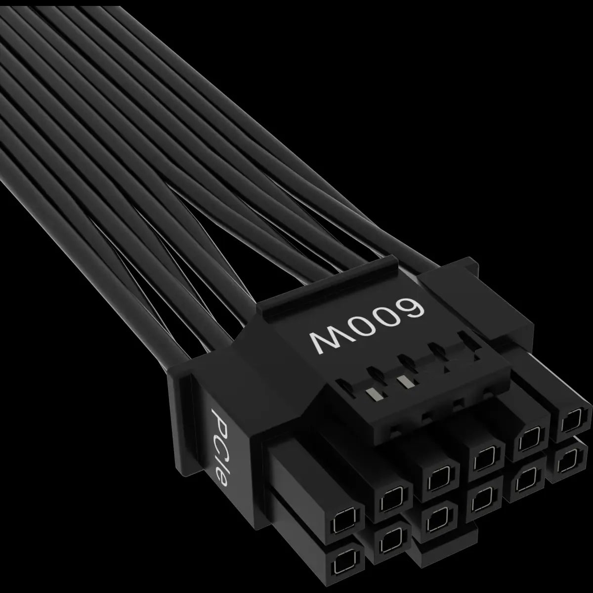 CORSAIR-12+4pin-PCIe-Gen-5-Type-4-600W-12VHPWR-cable;-flat-ribbon;-black