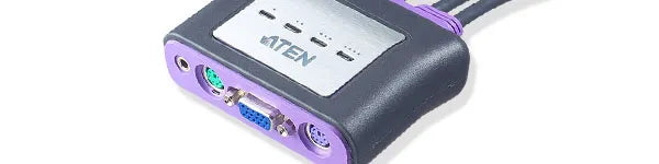ATEN-4-Port-PS2-VGA-Cable-Built-in-KVM-with-Audio-support