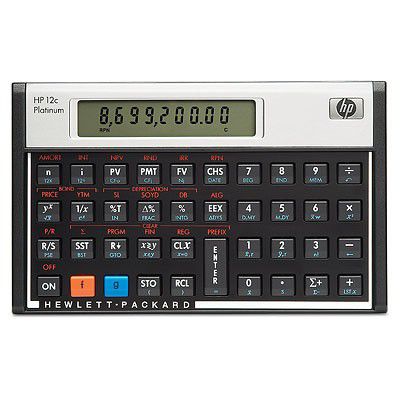 HP 12C Platinum - (Algebraic or RPN) Financial Calculator