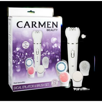CARMEN FACIAL EPILATOR & BRUSH SET