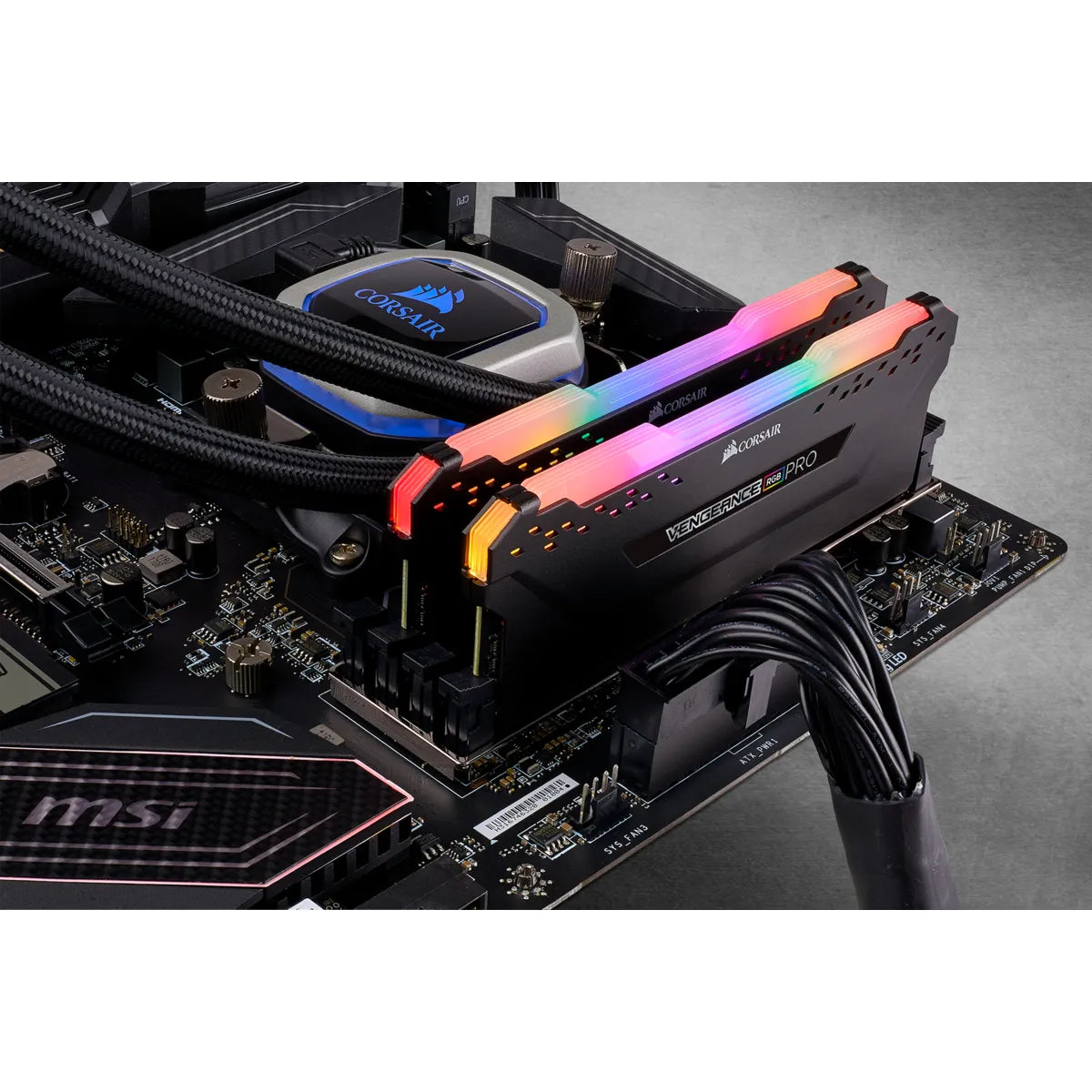 Corsair-VENGEANCE®-RGB-PRO-16GB-(2-x-8GB)-DDR4-DRAM-3600MHz-C18-Memory-Kit;-18-22-22-42;-1.35V;-Black.-