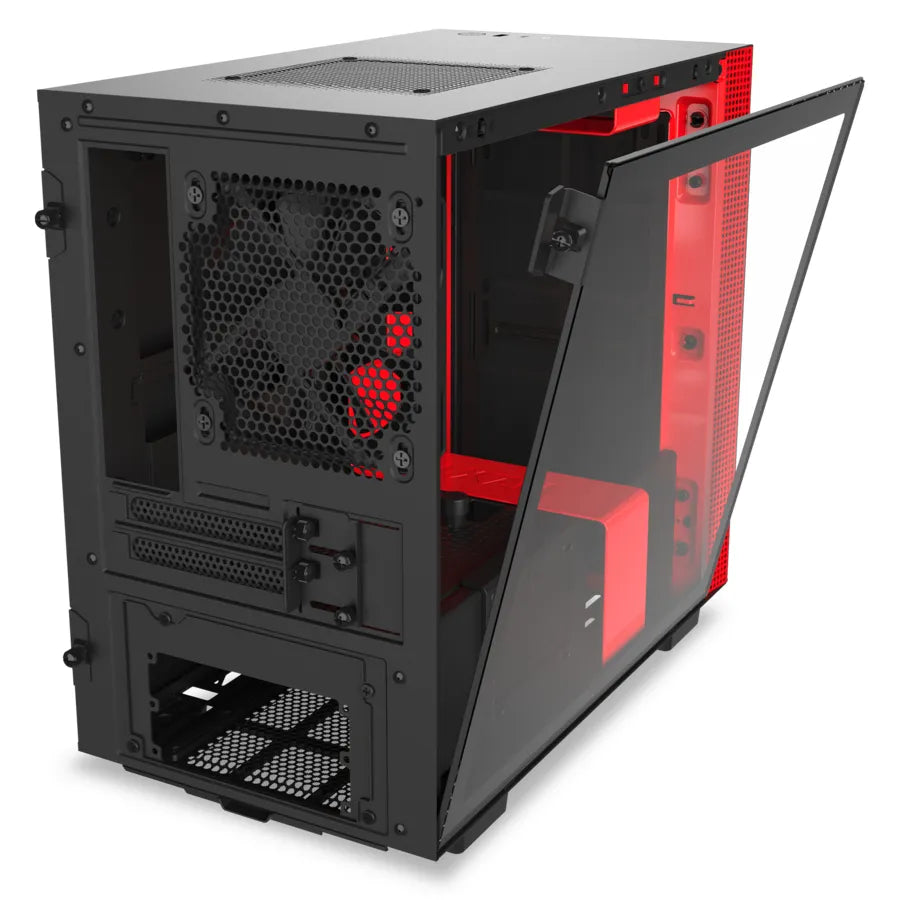 H210i-Black/Red-Mini-ITX-Case-with-Lighting-and-Fan-control