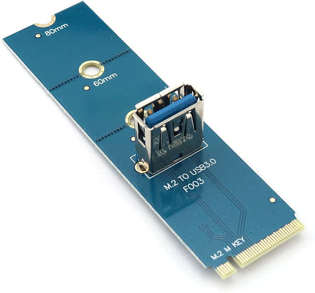 1Pc M.2 to USB 3.0 pcie Riser Adapter Mining Card, Adapter Card Riser molex Powe