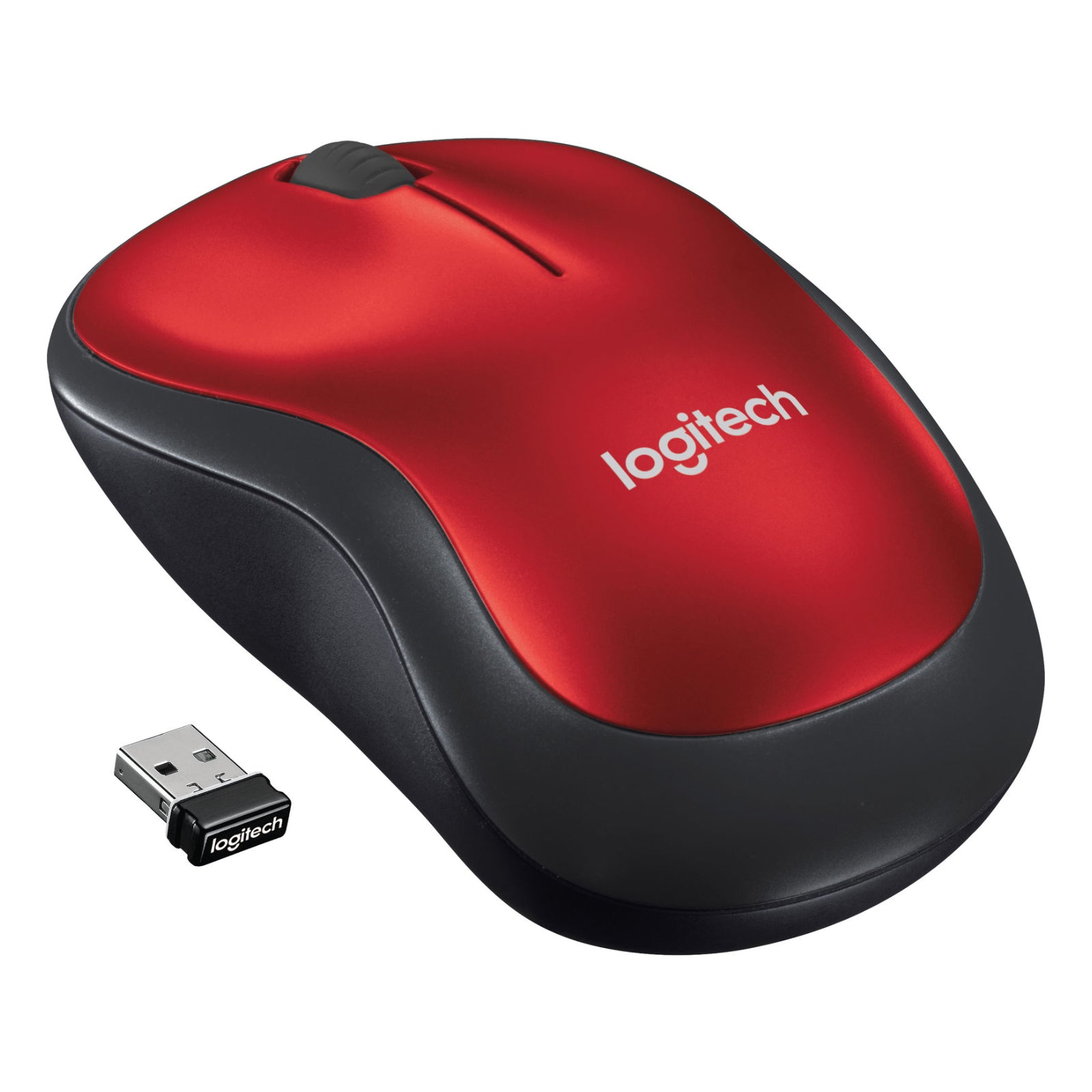 Logitech® Wireless Mouse M185 - RED - 2.4GHZ - N/A - EWR2 - 10PK ARCA AUTO