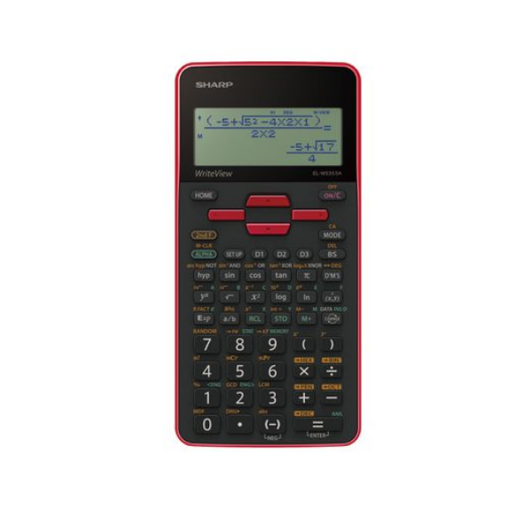 Sharp EL535 Scientific Calculator - 422 Functions- Red