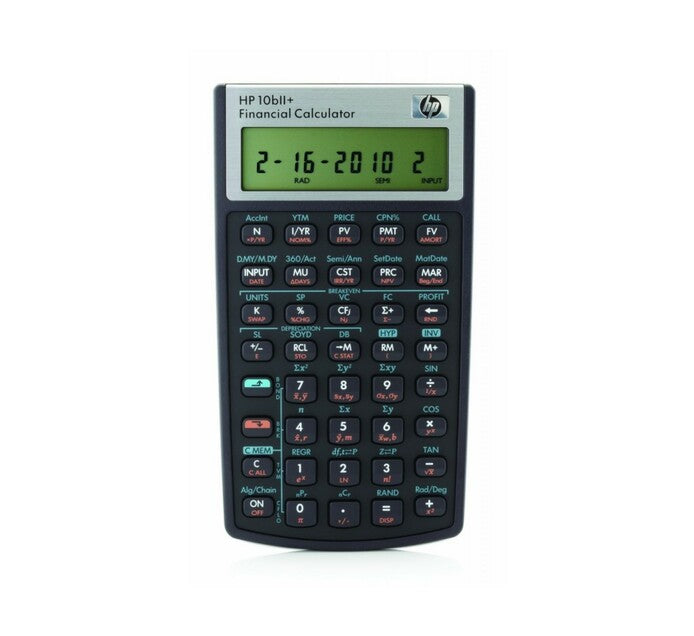 HP 10Bii+ - Business Calculator (Algebraic) - non Programmable