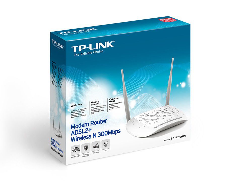 TP-Link TD-W8961N Mbps Wi-Fi N ADSL2+ Modem Router