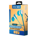 Bounce Salsa series Bluetooth aluminium body earphone - blue/black