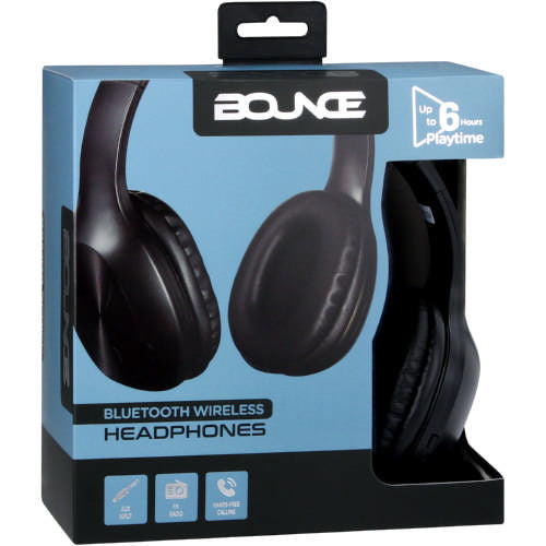 Bounce Samba Series Bluetooth Headphones - Gun Metal