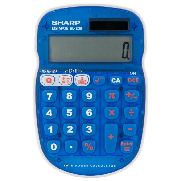 EL-S25Blue Calculator - Blister
