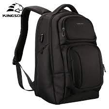 Kingsons Fusion Series 15.6” Laptop Backpack Black
