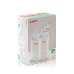 Pigeon - SOFTOUCH 3 NURSING BTTLE TWIN PACK PP 240ML