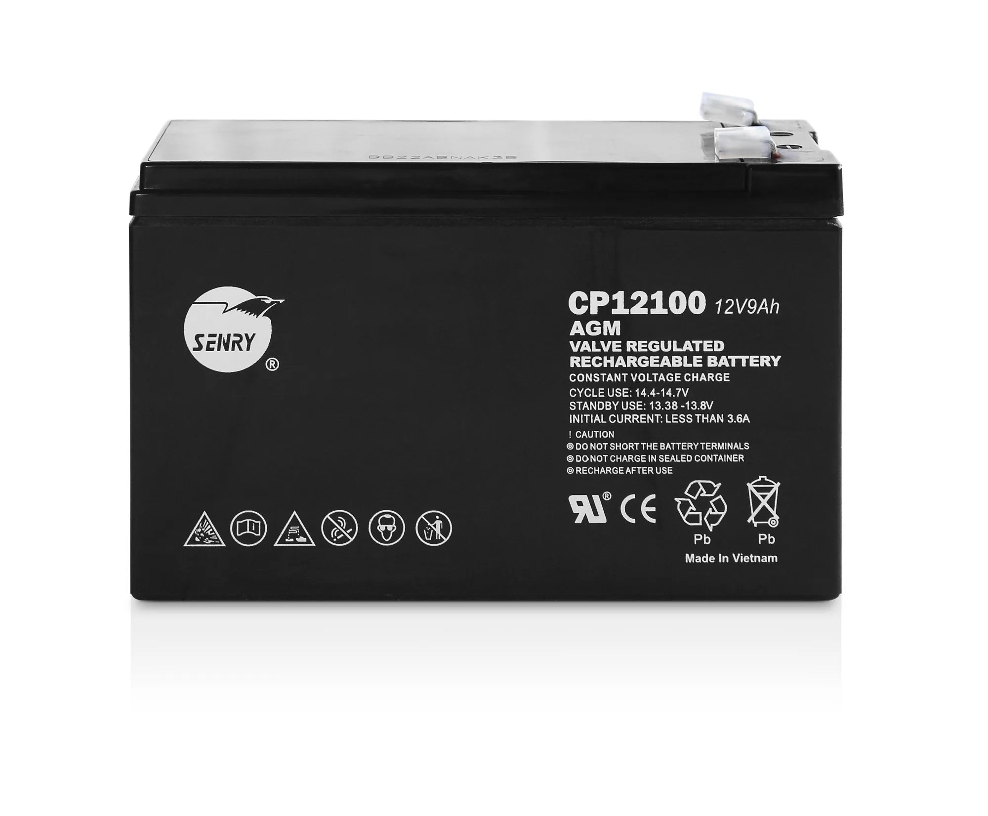RCT-SENRY-CP12100-12V-DC-9AH-RECHARGEABLE-SEALED-AGM-BATTERY