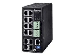 VIVOTEK-L2+-Managed-POE-Industrial-Switch;-8x-POE+;-4x-SFP;-240W;-48VDC-PSU-required
