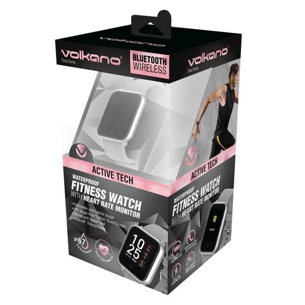 Volkano Active Tech Serene series Watch with heart rate monitor - Silver