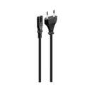 Volkano Presto series Power Cable 2 pin Figure 8  to Type-C Euro 1.2m 5A - black