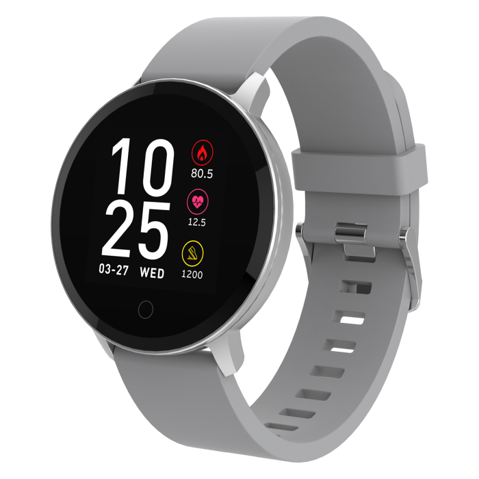 Volkano Active Tech Trend series Watch with heart rate monitor - Silver